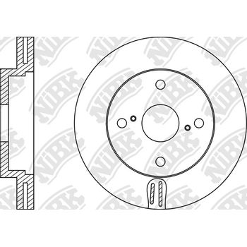 Диск тормозной передний Toyota Corolla (E110/E120)/Lifan Solano