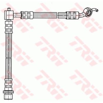 Шланг тормозной задний левый TOYOTA YARIS (P1) 11/00- 