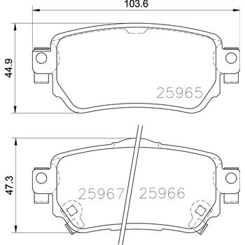 Колодки тормозные задние Nissan Qashqai/XTrail 13