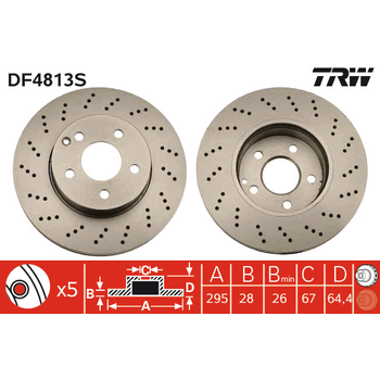 Диск тормозной передний MB W211