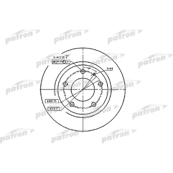 Диск тормозной задний Mazda  626