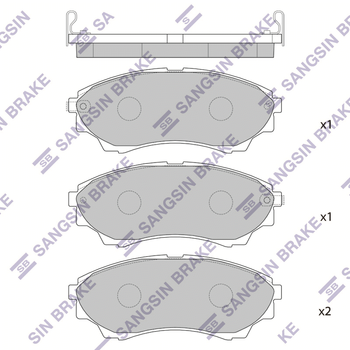 Колодки тормозные передние Ford Ranger/Courier/Mazda B-Serie II/III/IV/BT-50/