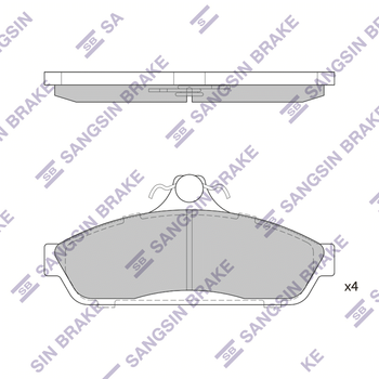 Колодки тормозные передние Mitsubishi/Toyota/Holden