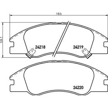 Колодки тормозные передние KIA CERATO 04