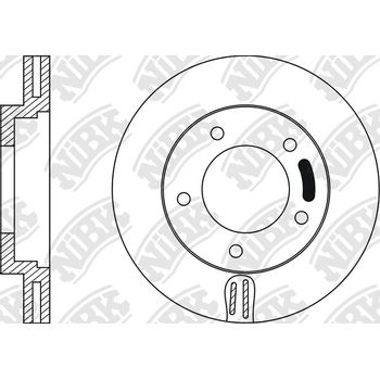 Диск тормозной передний Toyota Dyna/Hiace/VW Taro