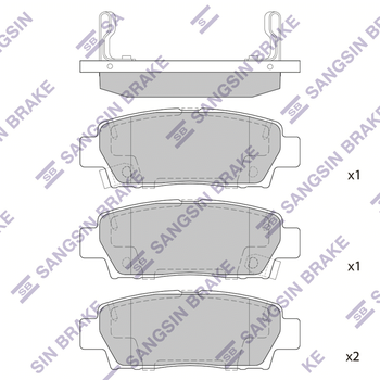 Колодки тормозные задние Toyota Mark 2/Avalon(MCX1)/Crown(S14,S15)