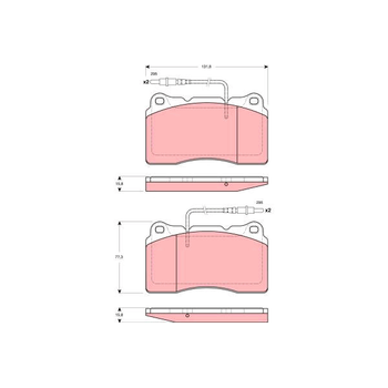 Колодки тормозные передние Impreza/Lancer EVO VIII/Astra J/Insignia/Peugeot/607/807