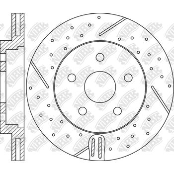 Диск тормозной передний Ford Focus III/Mondeo/Volvo S40