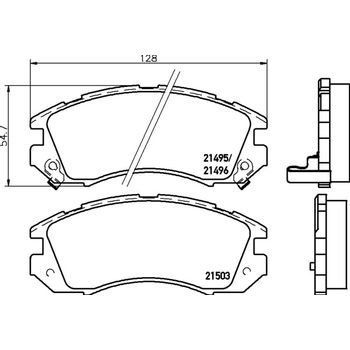 Колодки тормозные передние Subaru Impreza/Wagon/Legacy/Wagon