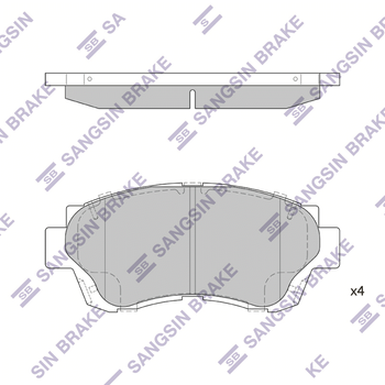 Колодки тормозные передние Toyota many