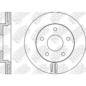 Диск тормозной передний Ford/Mazda 3/5