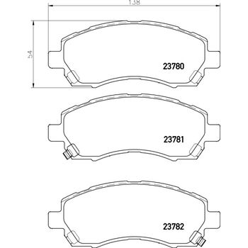 Колодки тормозные передние Subaru Outback/Impreza