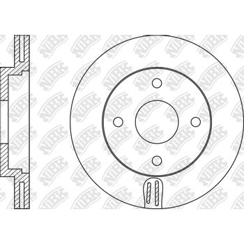 Диск тормозной передний Mazda/Escort