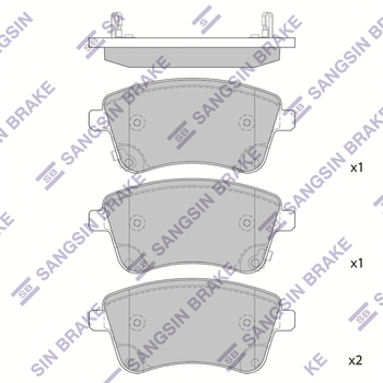 Колодки тормозные передние KIA Venga