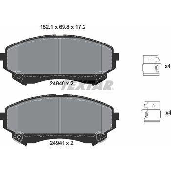 Колодки тормозные передние Cadilac CTS 08