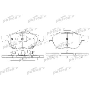 Колодки тормозные передние Avensis 0103