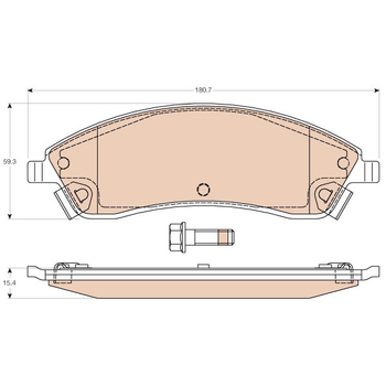 Колодки тормозные передние Cadilac CTS/SRX