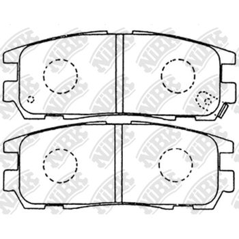 Колодки тормозные задние Great Wall Hover H3/5/Isuzu Trooper/Opel Frontera/Monterey A/B