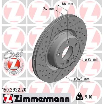 Диск тормозной передний BMW F21/F20/F33