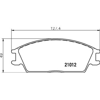 Колодки тормозные передние Hyundai Accent/Getz/Тагаз/Verna