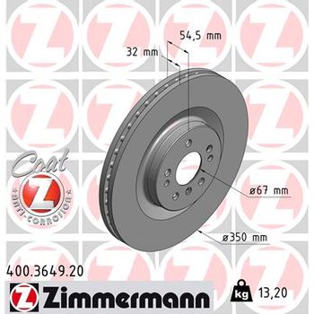 Диск тормозной передний MB GL/ML X164/W164