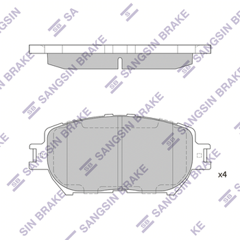 Колодки тормозные передние Camry V30/Lexus IS 250