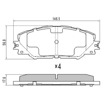 Колодки тормозные передние RAV4 III 06