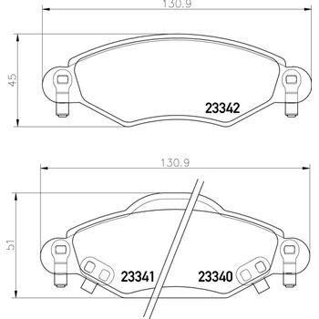 Колодки тормозные передние Toyota Yaris/Platz