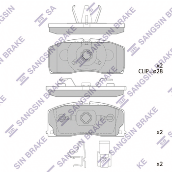 Колодки тормозные передние Geely Otaka/Lifan Smily