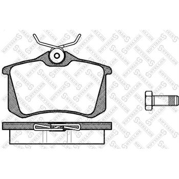 Колодки тормозные задние Audi/VW/Citroen