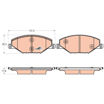 Колодки тормозные передние VW Polo/Skoda Fabia