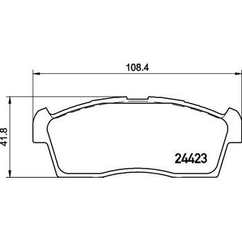 Колодки тормозные передние Mazda/Nissan/Suzuki 40мм