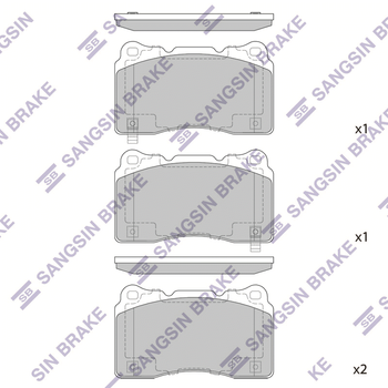 Колодки тормозные передние Subaru Impreza/Lancer/EVO VIII/Astra J/GTC/Insignia/Peugeot 607/807