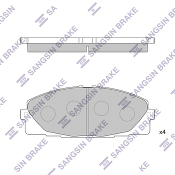 Колодки тормозные передние TOYOTA HICE