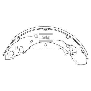 Колодки тормозные барабанные SONATA I,II,III