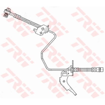 Шланг тормозной задний правый OPEL ASTRA G, H +ABS 