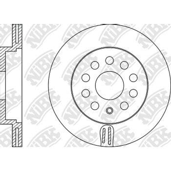 Диск тормозной передний Audi/Seat/Skoda/VW