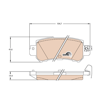 Колодки тормозные задние Mazda CX5